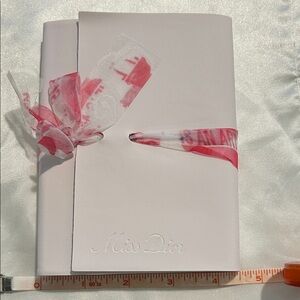 Miss Dior White Notebook with Pink Ribbon-GWP